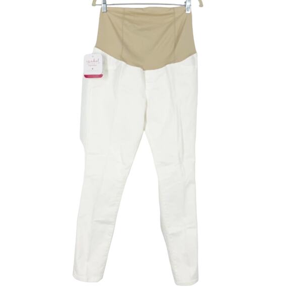 Ingrid & Isabel Maternity Crossover Panel White Skinny Pant Size 12/31 - Picture 8 of 8